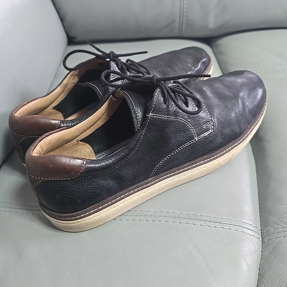 Johnston & Murphy Black‎ Leather PlainToe Men's Size 10M 59-2485 Shoes